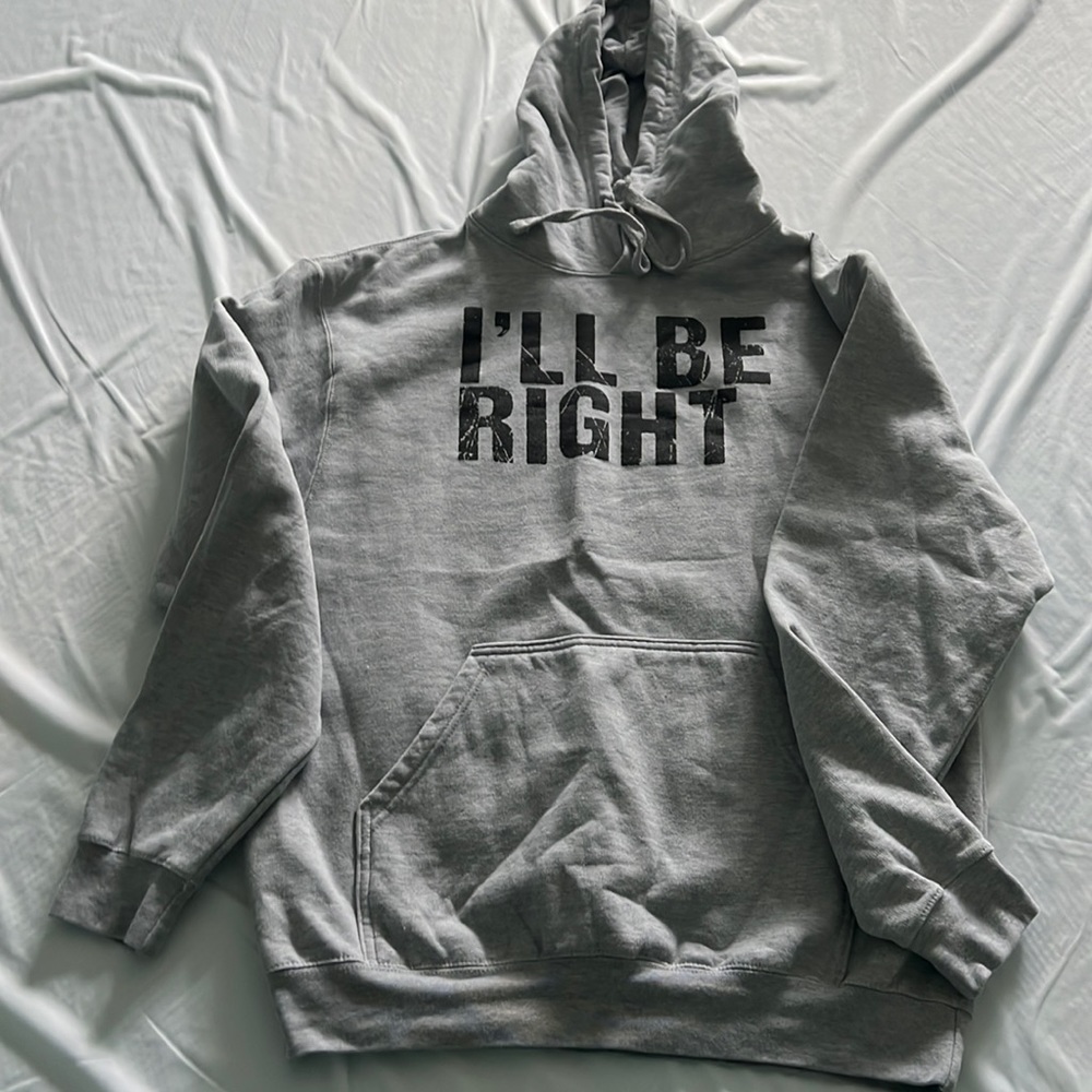 Sebastian Maniscalco tour hoodie.  Brand new, never worn.  Has been washed.